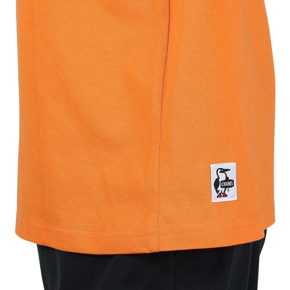 チャムス（CHUMS）（メンズ）高耐久 ヘビーウェイトコットン ブービー ロゴTシャツ CH01-2279-D001 オレンジ 綿100 厚地