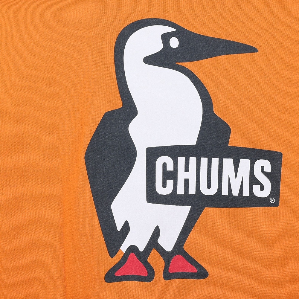 チャムス（CHUMS）（メンズ）高耐久 ヘビーウェイトコットン ブービー ロゴTシャツ CH01-2279-D001 オレンジ 綿100 厚地