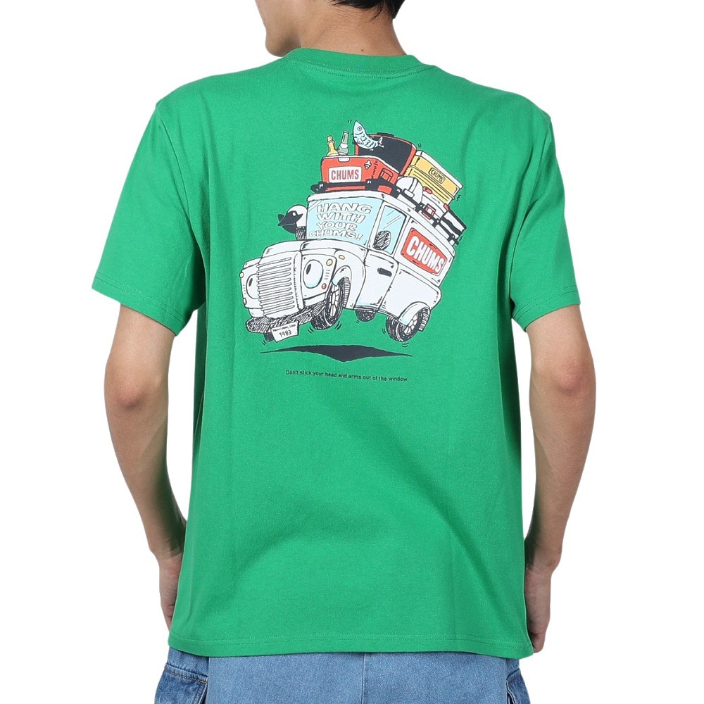 チャムス（CHUMS）（メンズ）高耐久 ヘビーウェイトコットン ゴーアウトドアポケットTシャツ CH01-2348-M001 グリーン