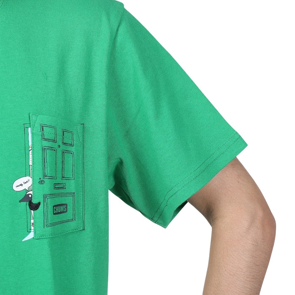 チャムス（CHUMS）（メンズ）高耐久 ヘビーウェイトコットン ゴーアウトドアポケットTシャツ CH01-2348-M001 グリーン