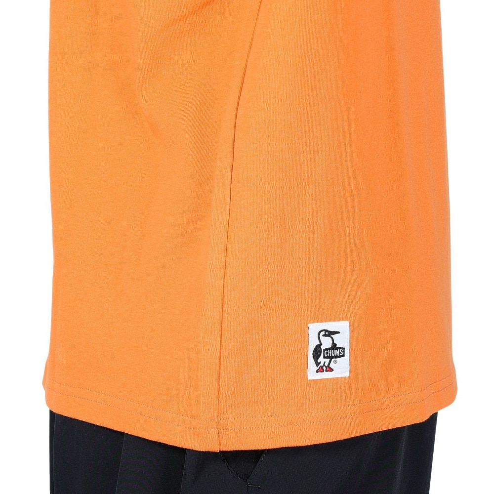 チャムス（CHUMS）（メンズ）高耐久 ヘビーウェイトコットン 半袖 デパートTシャツ CH01-2353-D001 オレンジ 綿100 厚地