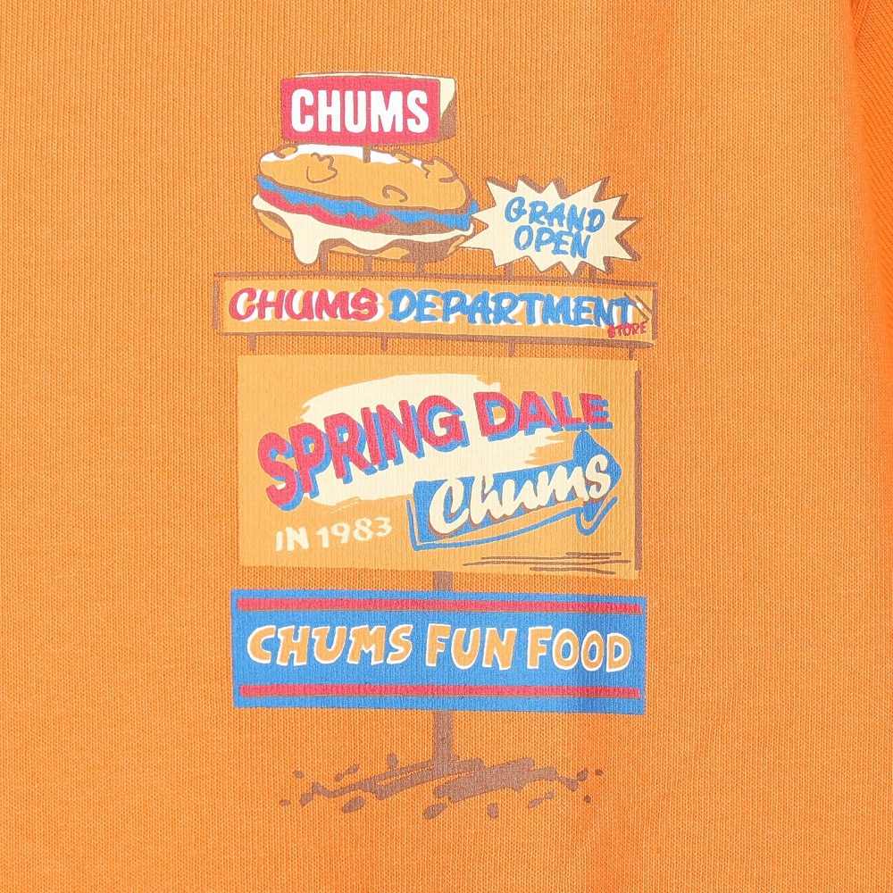 チャムス（CHUMS）（メンズ）高耐久 ヘビーウェイトコットン 半袖 デパートTシャツ CH01-2353-D001 オレンジ 綿100 厚地