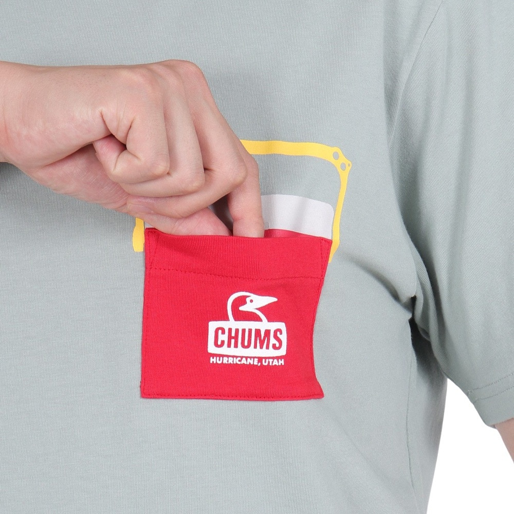 チャムス（CHUMS）（メンズ）キャンパークーラーポケットTシャツ CH01-2360-M076