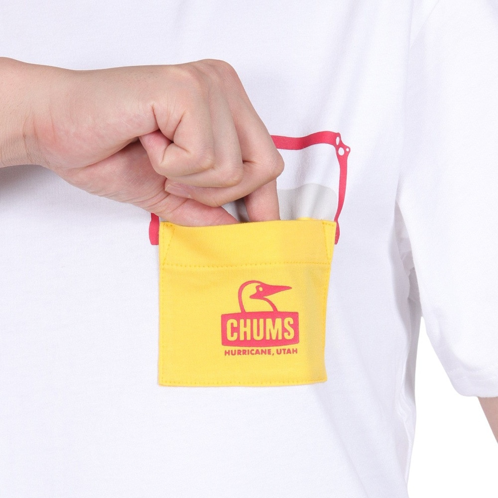 チャムス（CHUMS）（メンズ）キャンパークーラーポケットTシャツ CH01-2360-W001