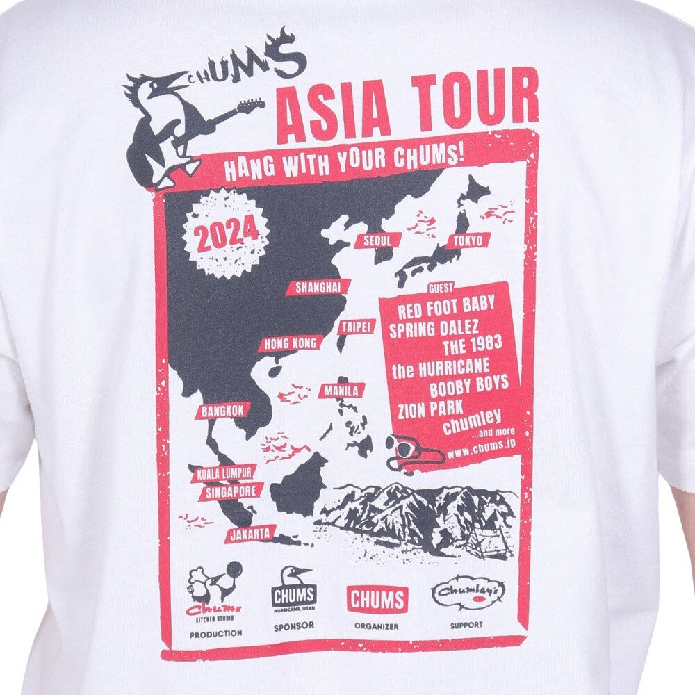 チャムス（CHUMS）（メンズ）アジアツアーTシャツ CH01-2365-W001