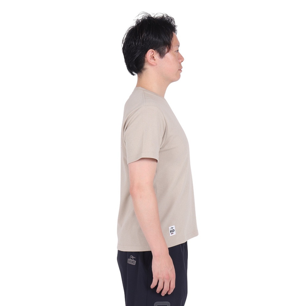 チャムス（CHUMS）（メンズ）接触冷感 吸水速乾 バックプリント マイアイディールシューズTシャツ CH01-2368-G057 ベージュ