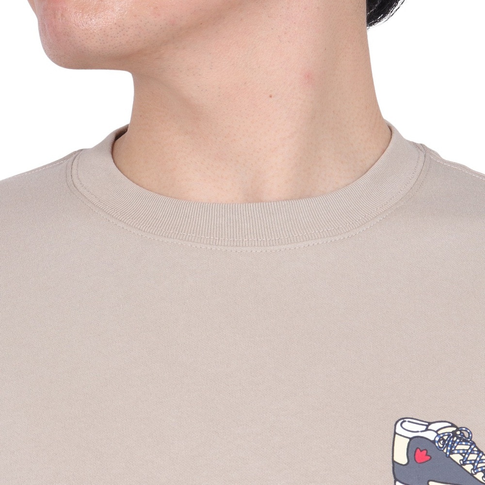 チャムス（CHUMS）（メンズ）接触冷感 吸水速乾 バックプリント マイアイディールシューズTシャツ CH01-2368-G057 ベージュ