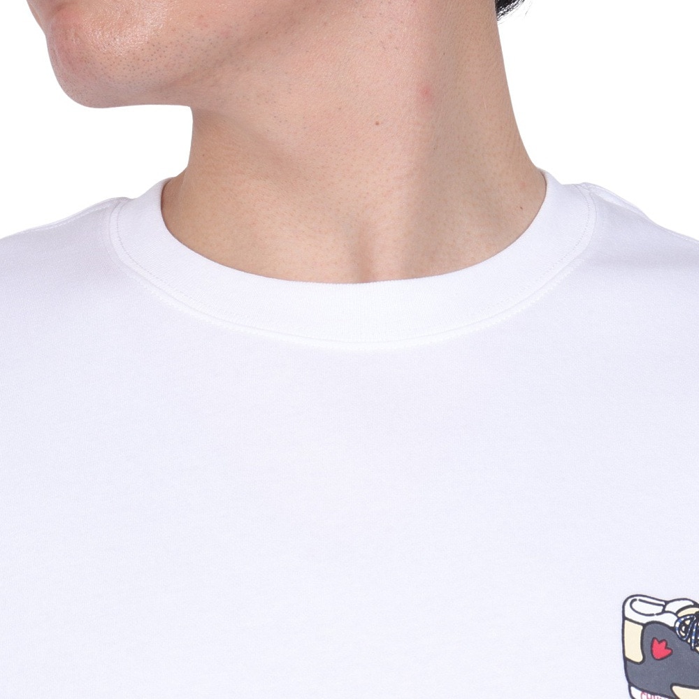 チャムス（CHUMS）（メンズ）触冷感 吸水速乾 バックプリント マイアイディールシューズTシャツ CH01-2368-W001 ホワイト