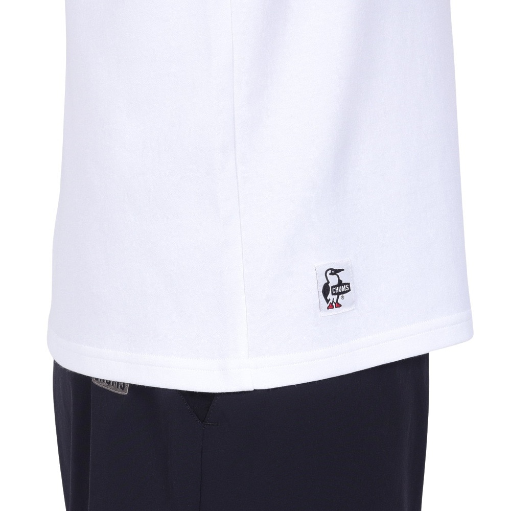 チャムス（CHUMS）（メンズ）触冷感 吸水速乾 バックプリント マイアイディールシューズTシャツ CH01-2368-W001 ホワイト