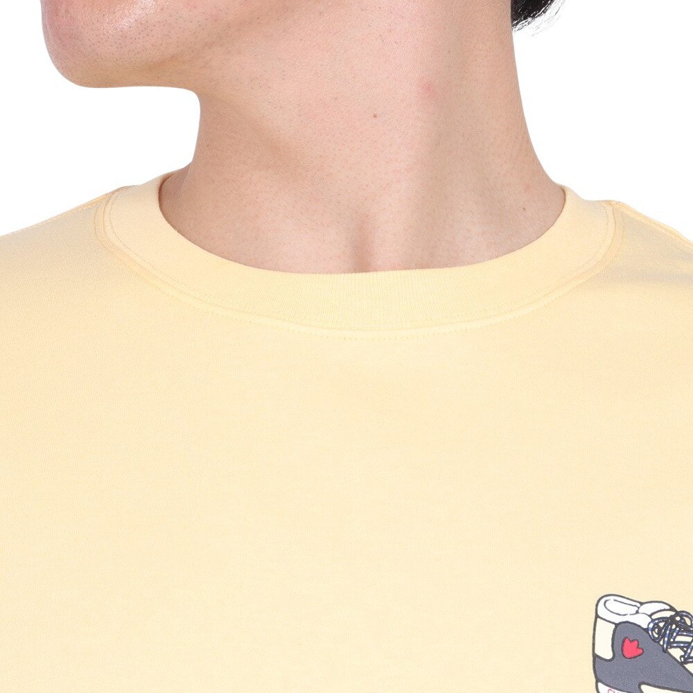 チャムス（CHUMS）（メンズ）触冷感 吸水速乾 バックプリント マイアイディールシューズTシャツ CH01-2368-Y044 イエロー
