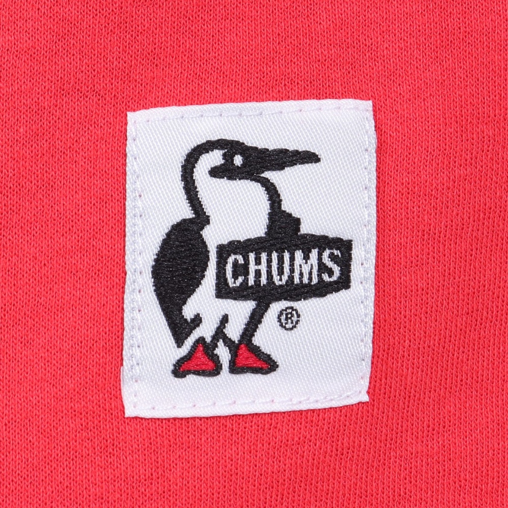 チャムス（CHUMS）（メンズ）接触冷感 吸水速乾 バックプリント ウッドブロックプリントTシャツ CH01-2369-R001 レッド