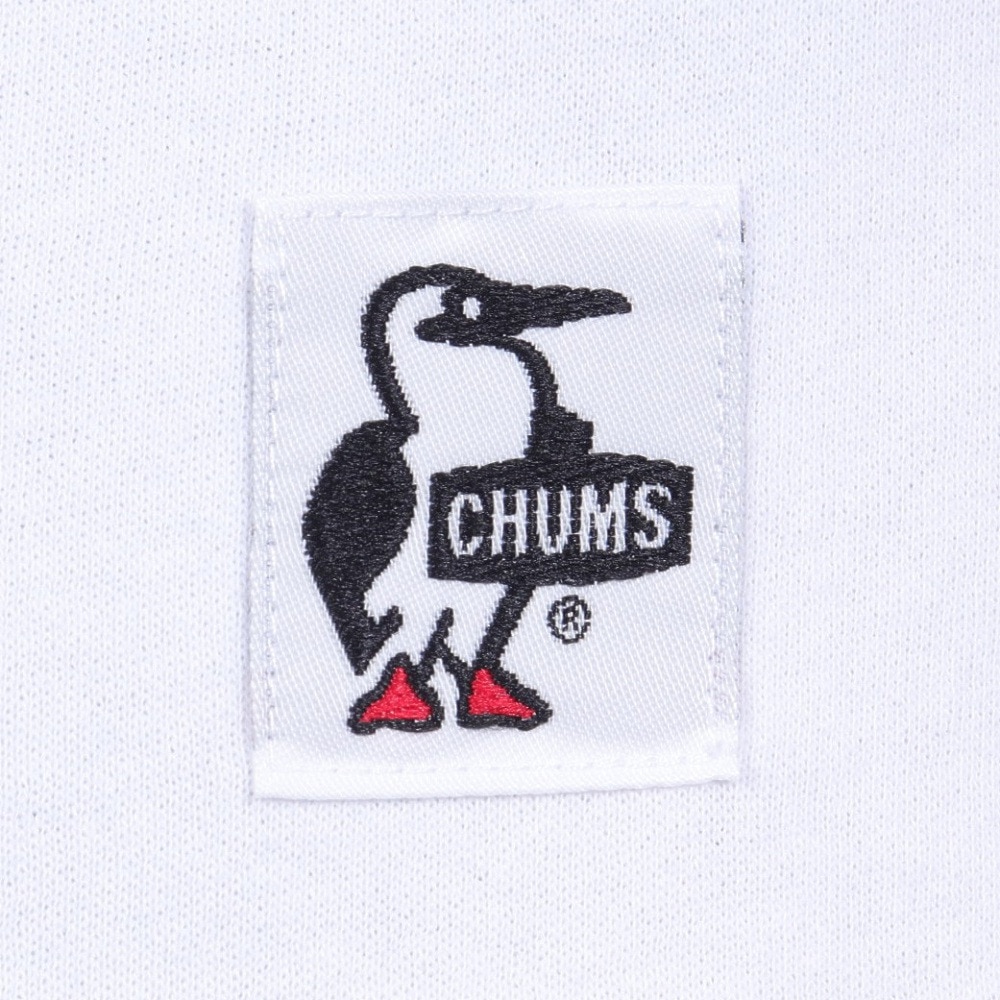 チャムス（CHUMS）（メンズ）接触冷感 吸水速乾 バックプリント ウッドブロックプリントTシャツ CH01-2369-W001 ホワイト