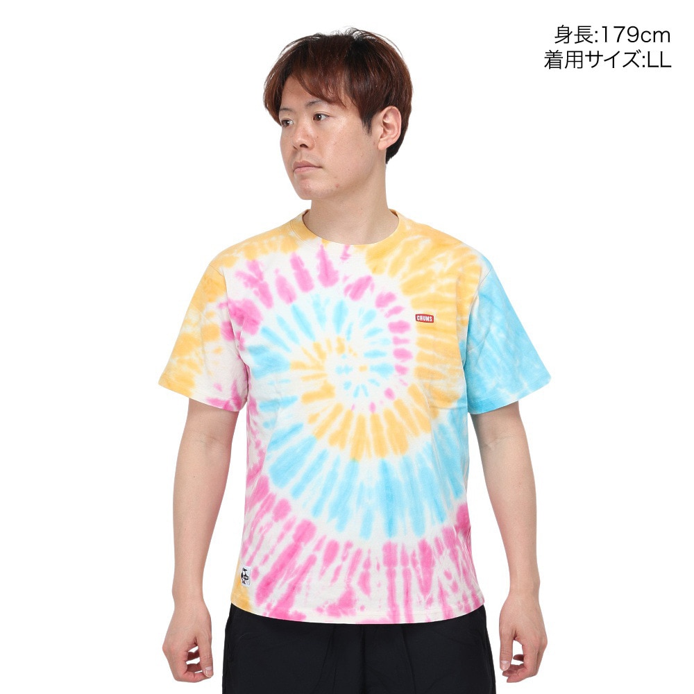 チャムス（CHUMS）（メンズ）Glo Booby タイダイ柄 半袖Tシャツ CH01-2425-Z077