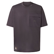 オークリー（OAKLEY）（メンズ）半袖Tシャツ カットソー フォージーエル スクラッチ 4.0 FOA406369-01N ダークグレー