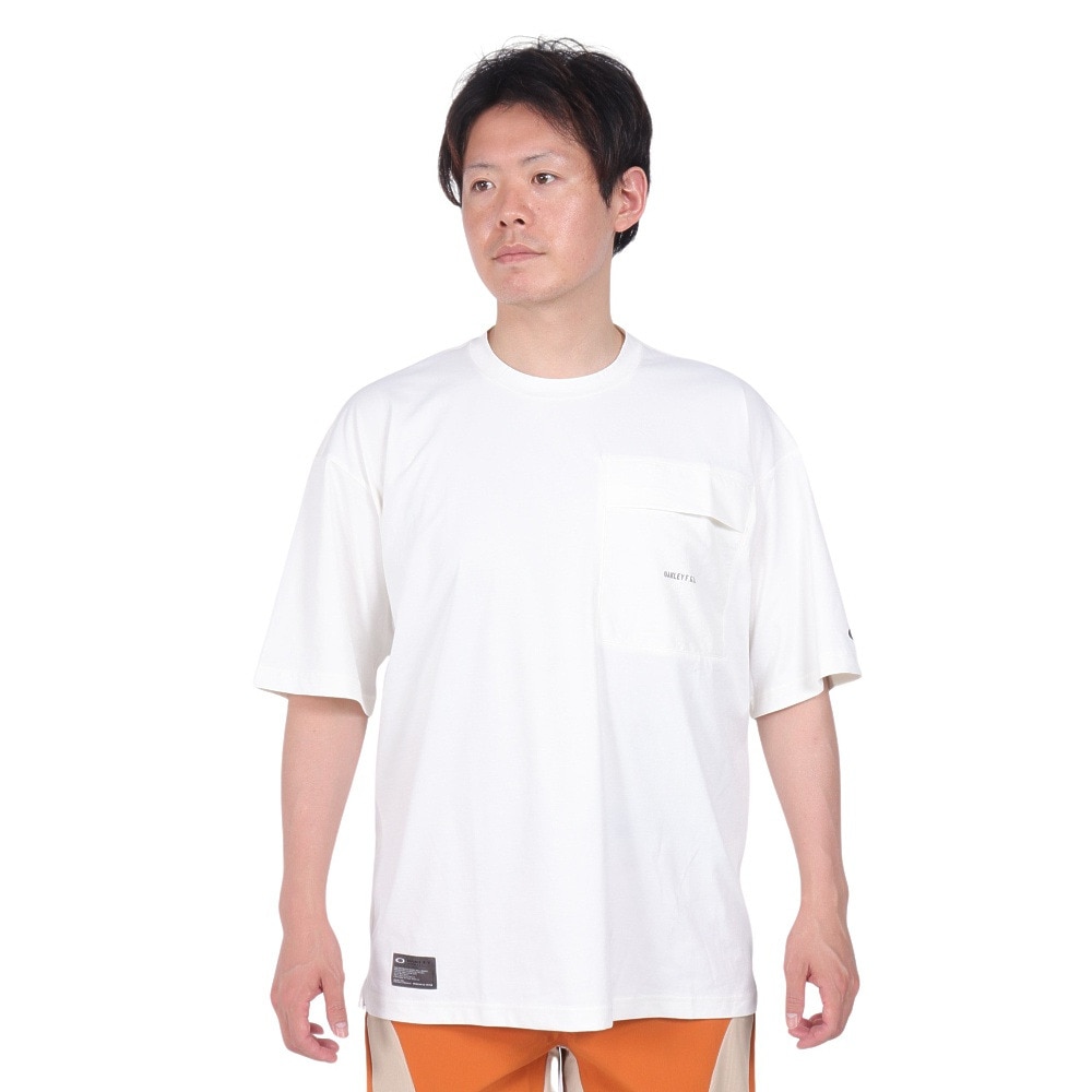 オークリー（OAKLEY）（メンズ）半袖Tシャツ カットソー フォージーエル スクラッチ 4.0 FOA406369-33W ホワイト