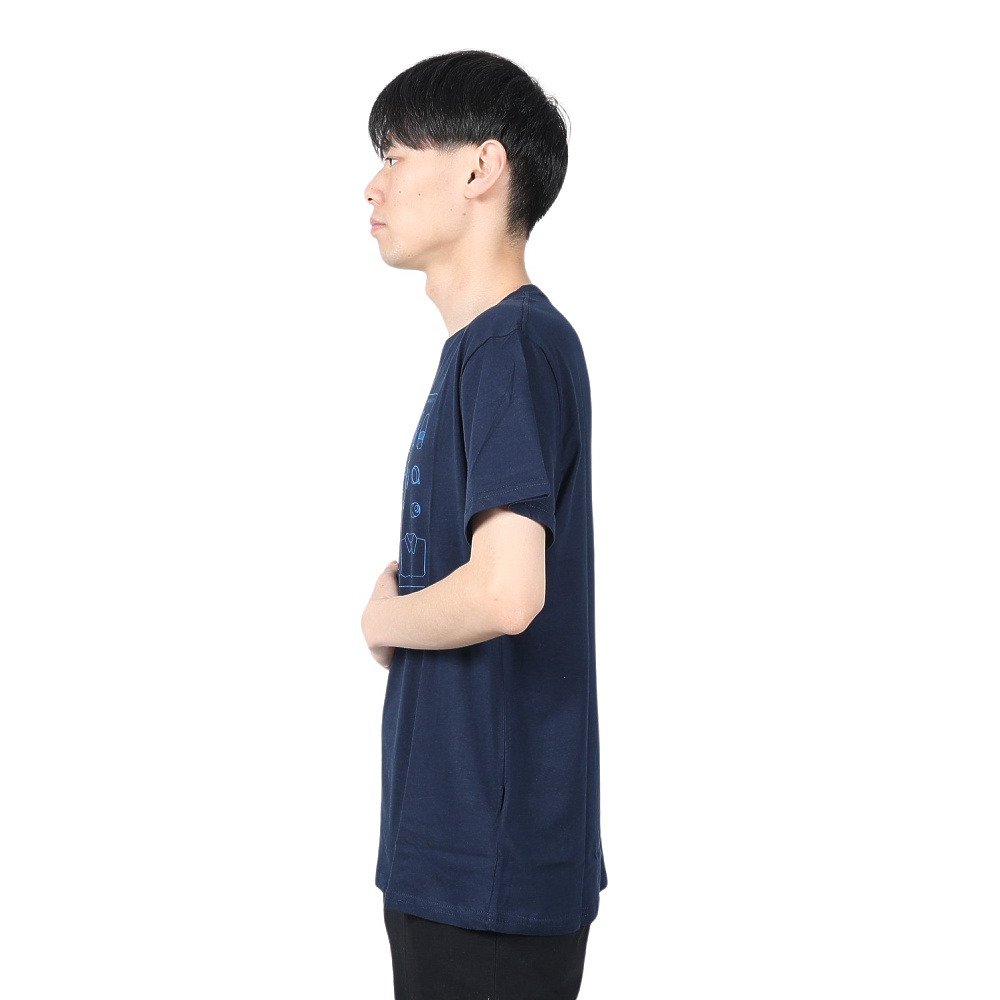 アイスピーク（icepeak）（メンズ）北欧デザイン コットン100％ 半袖Tシャツ カットソー MOXEE 5 57700 390 ネイビー