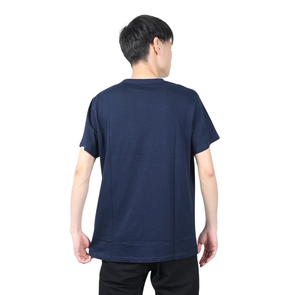 アイスピーク（icepeak）（メンズ）北欧デザイン コットン100％ 半袖Tシャツ カットソー MOXEE 5 57700 390 ネイビー