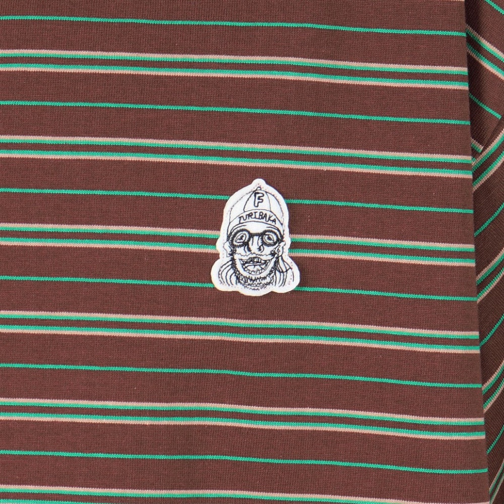クリフメイヤー（KRIFF MAYER）（メンズ）チルタイムマルチボーダー半袖Tシャツ 2343100-29:BROWN