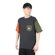 (メンズ)蚊を寄せ付けない 半袖Tシャツ BUG PROOF 防蚊加工 ポケットTシャツ 2345101-110:MULTI-COL2 マルチカラー