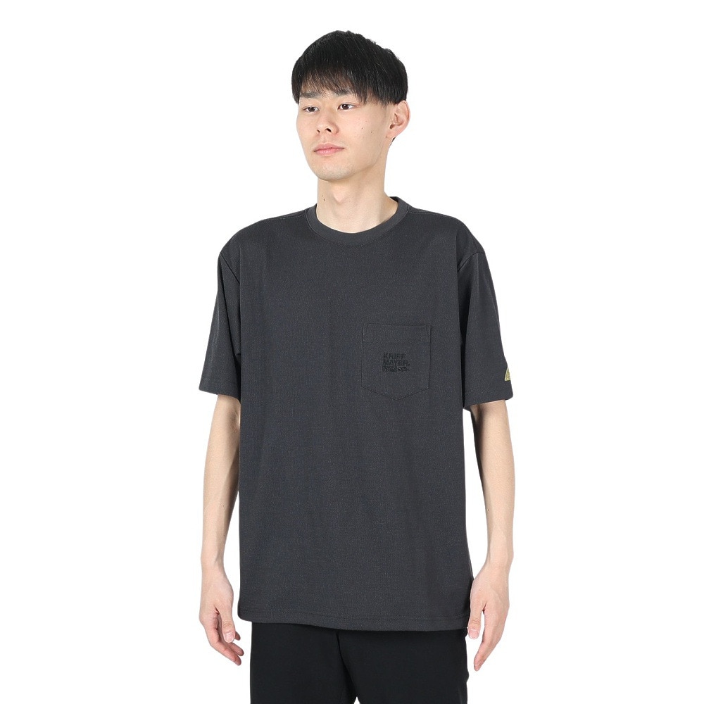クリフメイヤー（KRIFF MAYER）（メンズ）蚊を寄せ付けない 半袖Tシャツ BUG PROOF 防蚊加工 ポケットTシャツ 2345101-17:CHARCOAL チャコールグレー