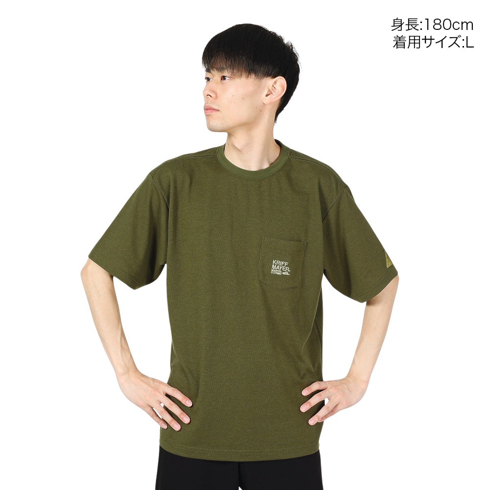 クリフメイヤー（KRIFF MAYER）（メンズ）蚊を寄せ付けない 半袖Tシャツ BUG PROOF 防蚊加工 ポケットTシャツ 2345101-69:KHAKI カーキ