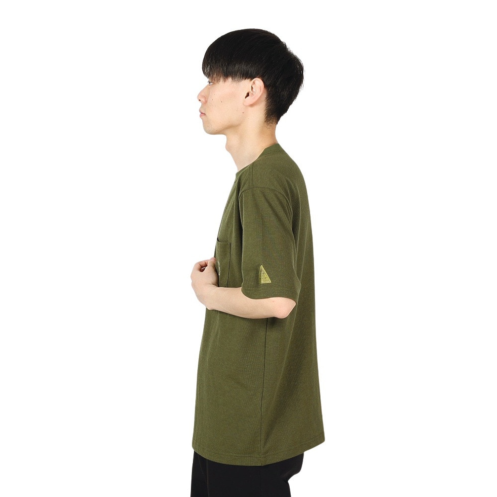 クリフメイヤー（KRIFF MAYER）（メンズ）蚊を寄せ付けない 半袖Tシャツ BUG PROOF 防蚊加工 ポケットTシャツ 2345101-69:KHAKI カーキ