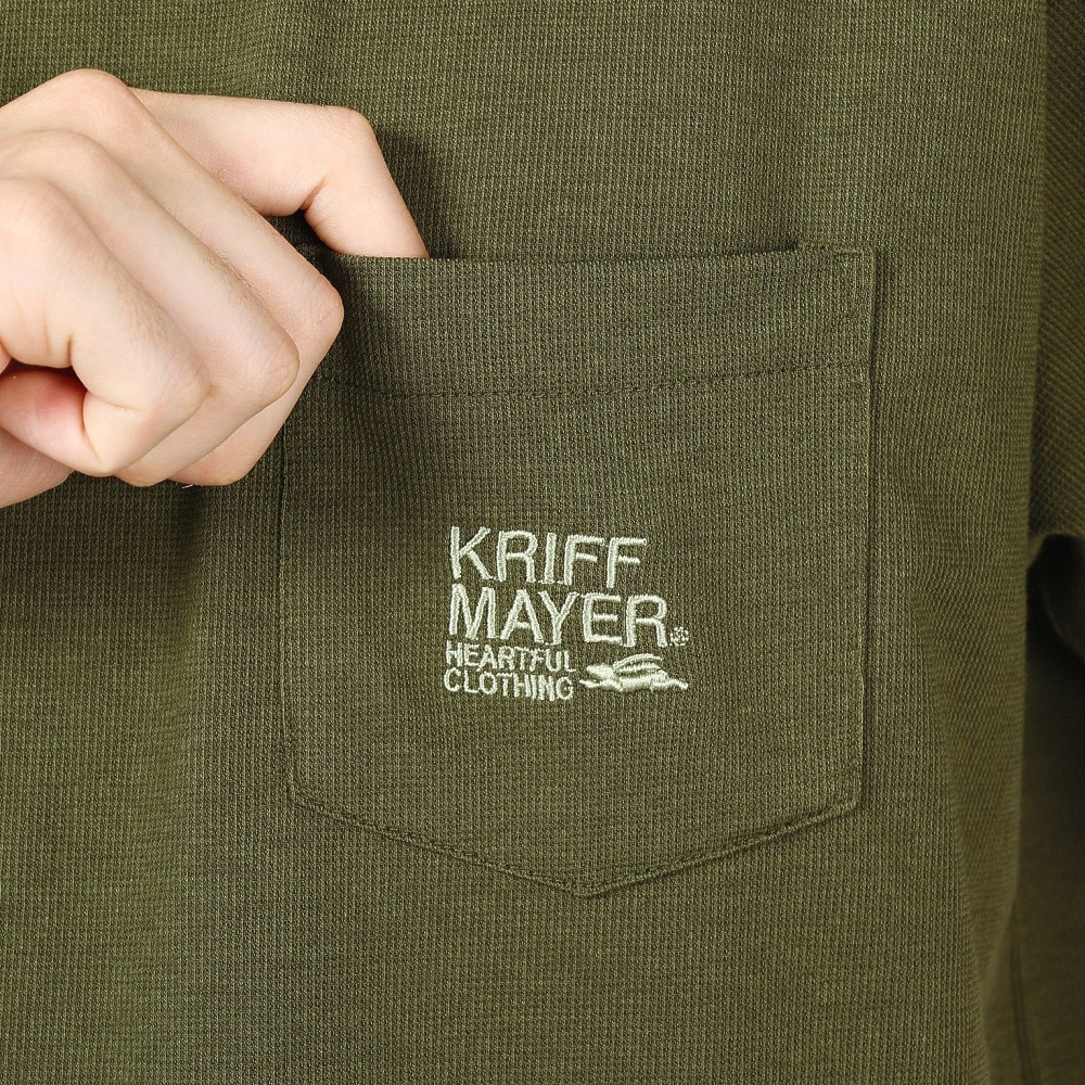 クリフメイヤー（KRIFF MAYER）（メンズ）蚊を寄せ付けない 半袖Tシャツ BUG PROOF 防蚊加工 ポケットTシャツ 2345101-69:KHAKI カーキ