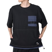 (メンズ)ROKXコラボ 布帛Tシャツ 2345103-19:BLACK