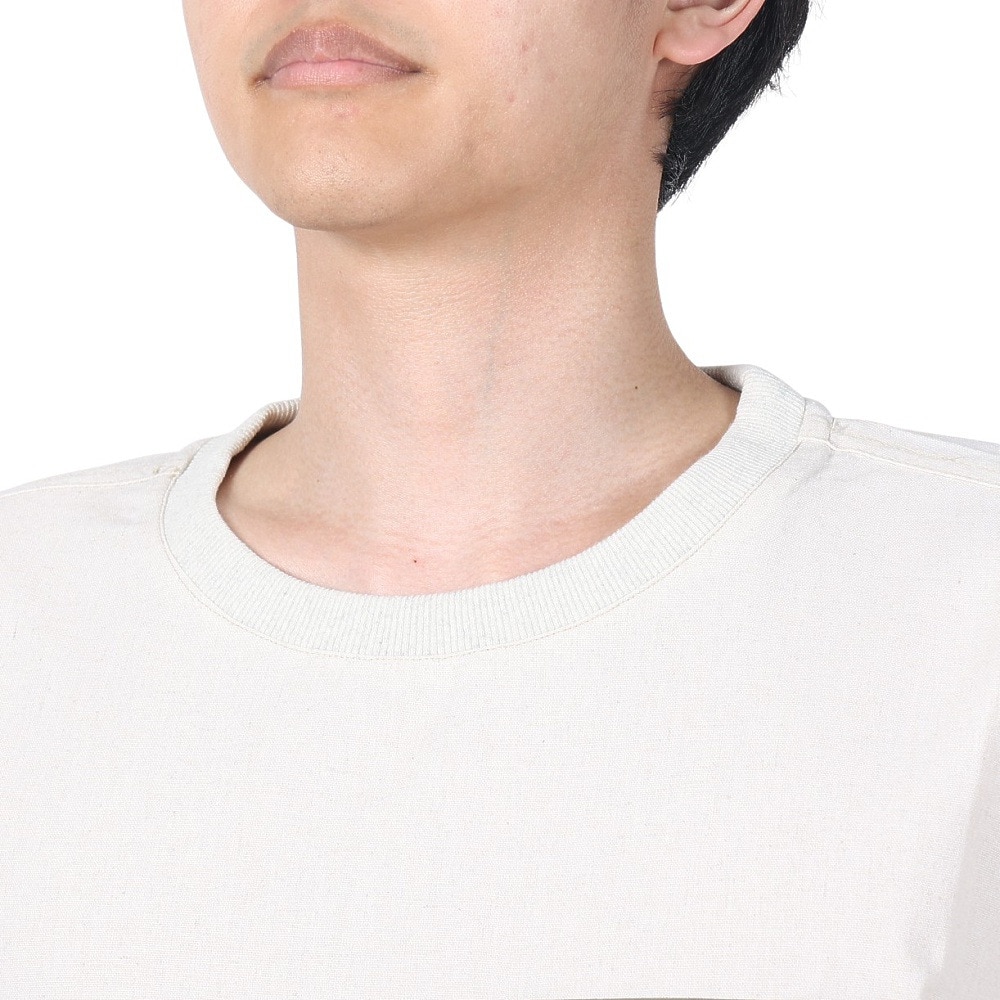クリフメイヤー（KRIFF MAYER）（メンズ）ROKXコラボ 布帛Tシャツ 2345103-9:NATURAL