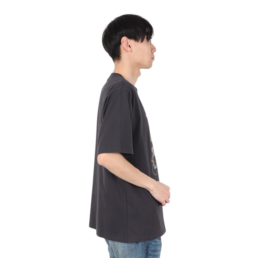 クリフメイヤー（KRIFF MAYER）（メンズ）アニマル半袖Tシャツ プードル 2347204-17:CHARCOAL