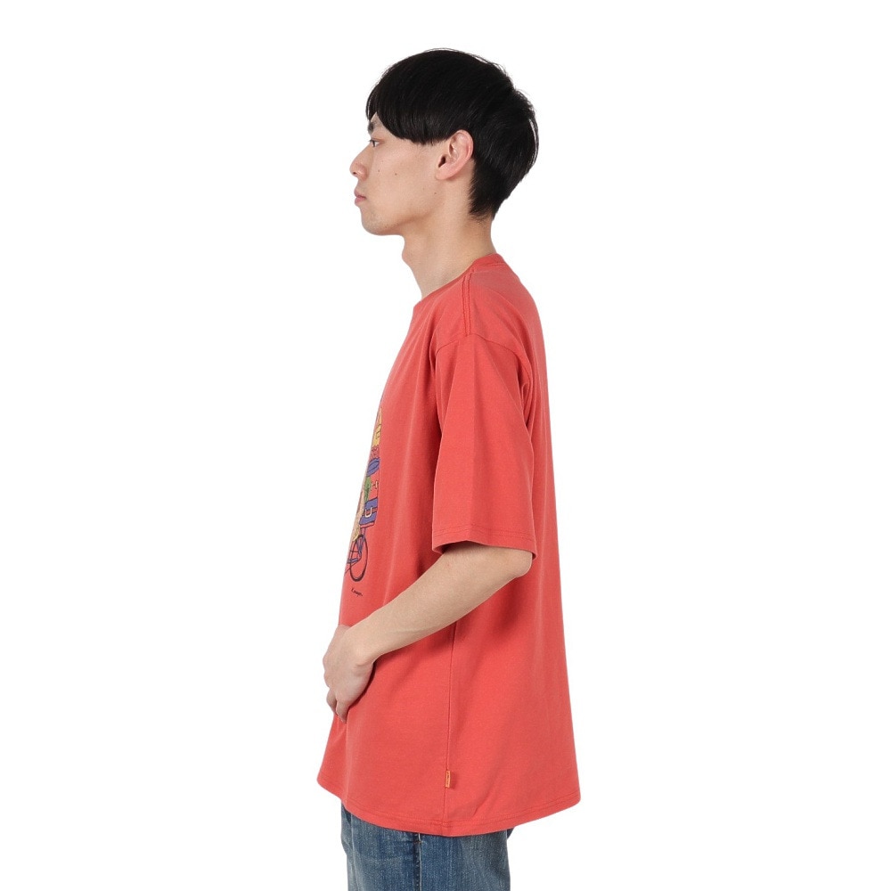 クリフメイヤー（KRIFF MAYER）（メンズ）アニマル半袖Tシャツ プードル 2347204-35:RED