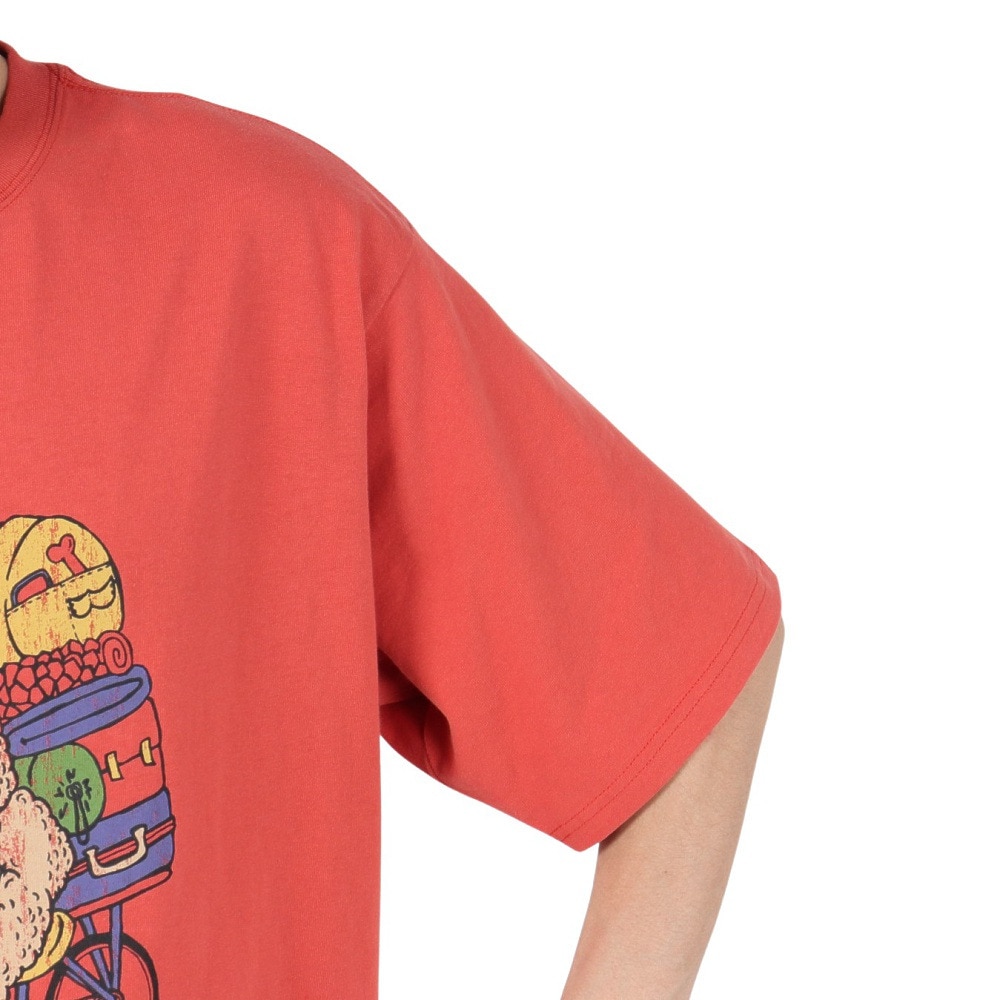 クリフメイヤー（KRIFF MAYER）（メンズ）アニマル半袖Tシャツ プードル 2347204-35:RED