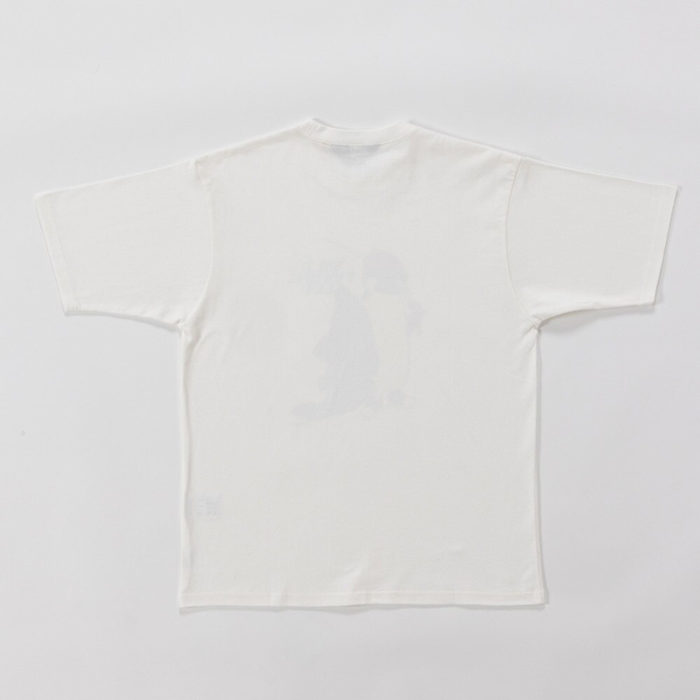 クリフメイヤー（KRIFF MAYER）（メンズ）ヴィンテージライク アニマル半袖Tシャツ ペンギン 2347205-5:OFF オフホワイト ユニセックス仕様