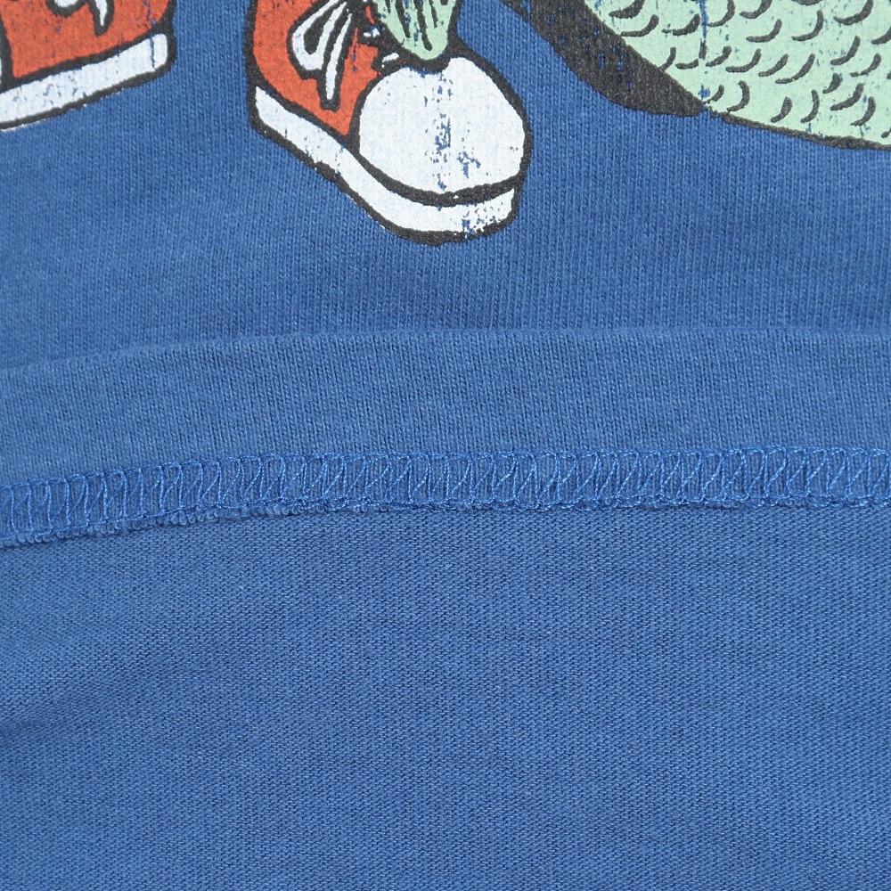 クリフメイヤー（KRIFF MAYER）（メンズ）ヴィンテージライク アニマル 半袖Tシャツ ペンギン 2347205-74:BLUE ブルー ユニセックス仕様
