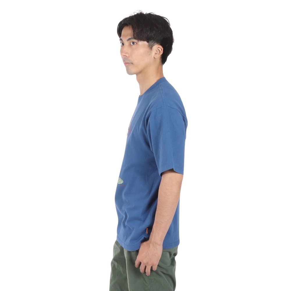 クリフメイヤー（KRIFF MAYER）（メンズ）ヴィンテージライク アニマル 半袖Tシャツ ペンギン 2347205-74:BLUE ブルー ユニセックス仕様