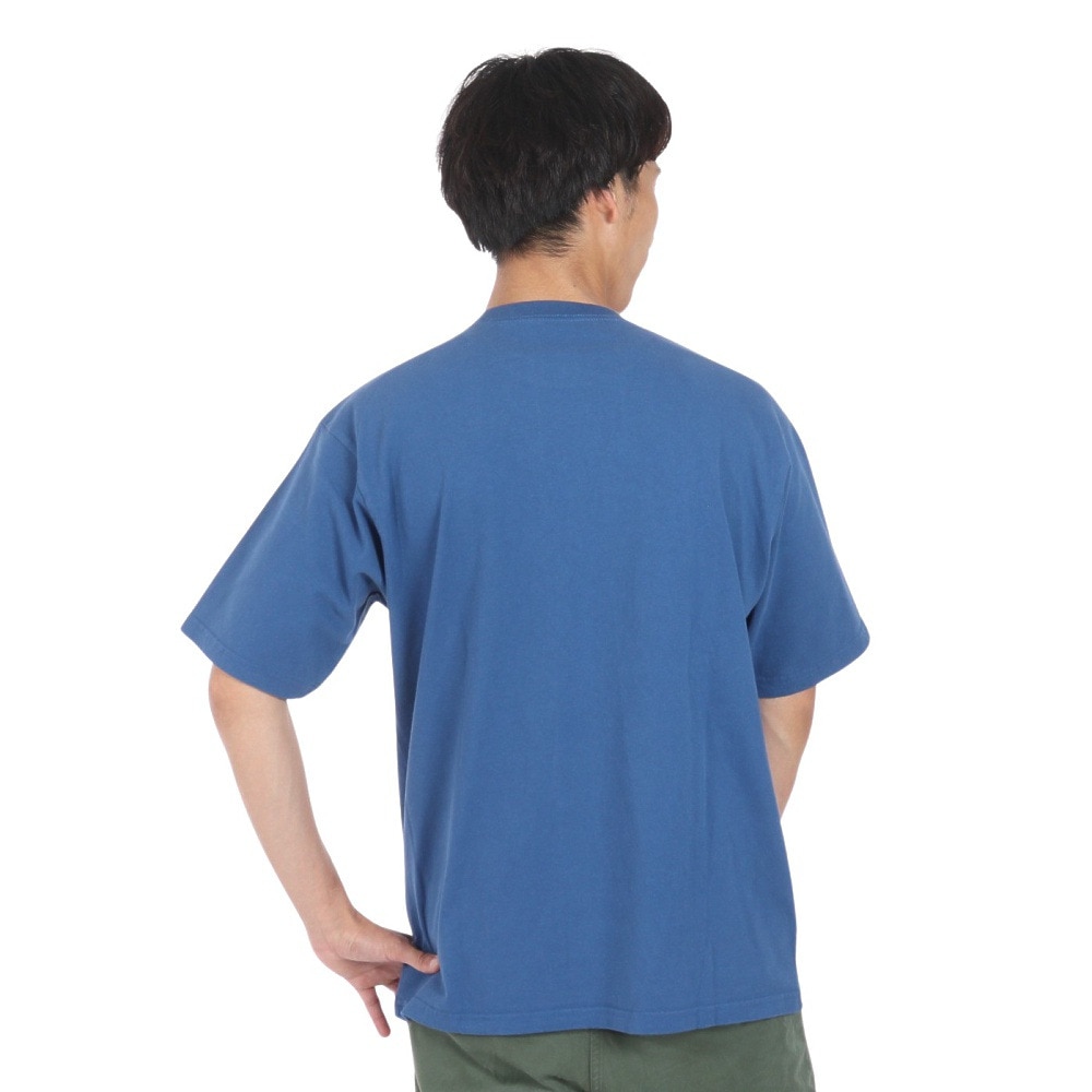 クリフメイヤー（KRIFF MAYER）（メンズ）ヴィンテージライク アニマル 半袖Tシャツ ペンギン 2347205-74:BLUE ブルー ユニセックス仕様