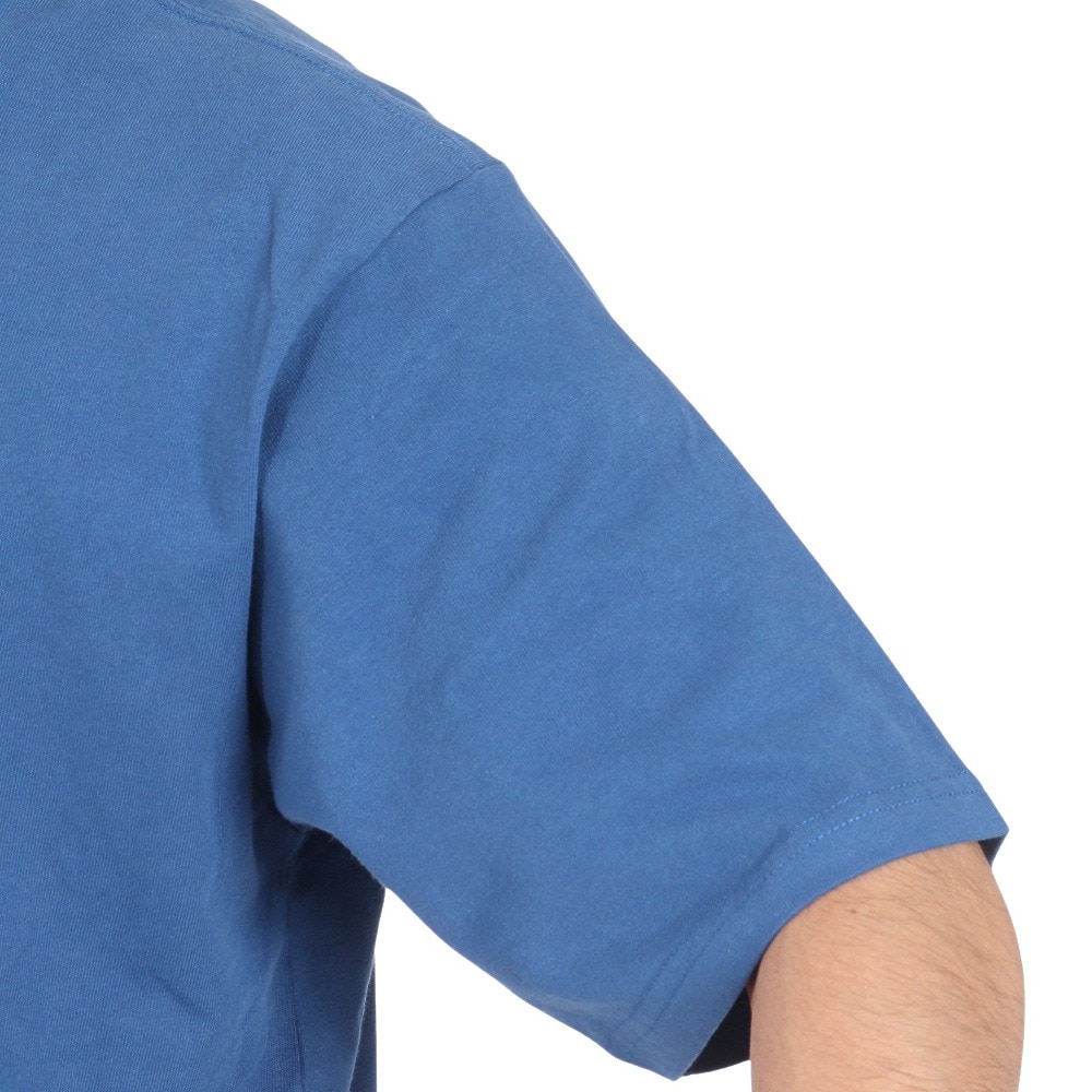 クリフメイヤー（KRIFF MAYER）（メンズ）ヴィンテージライク アニマル 半袖Tシャツ ペンギン 2347205-74:BLUE ブルー ユニセックス仕様