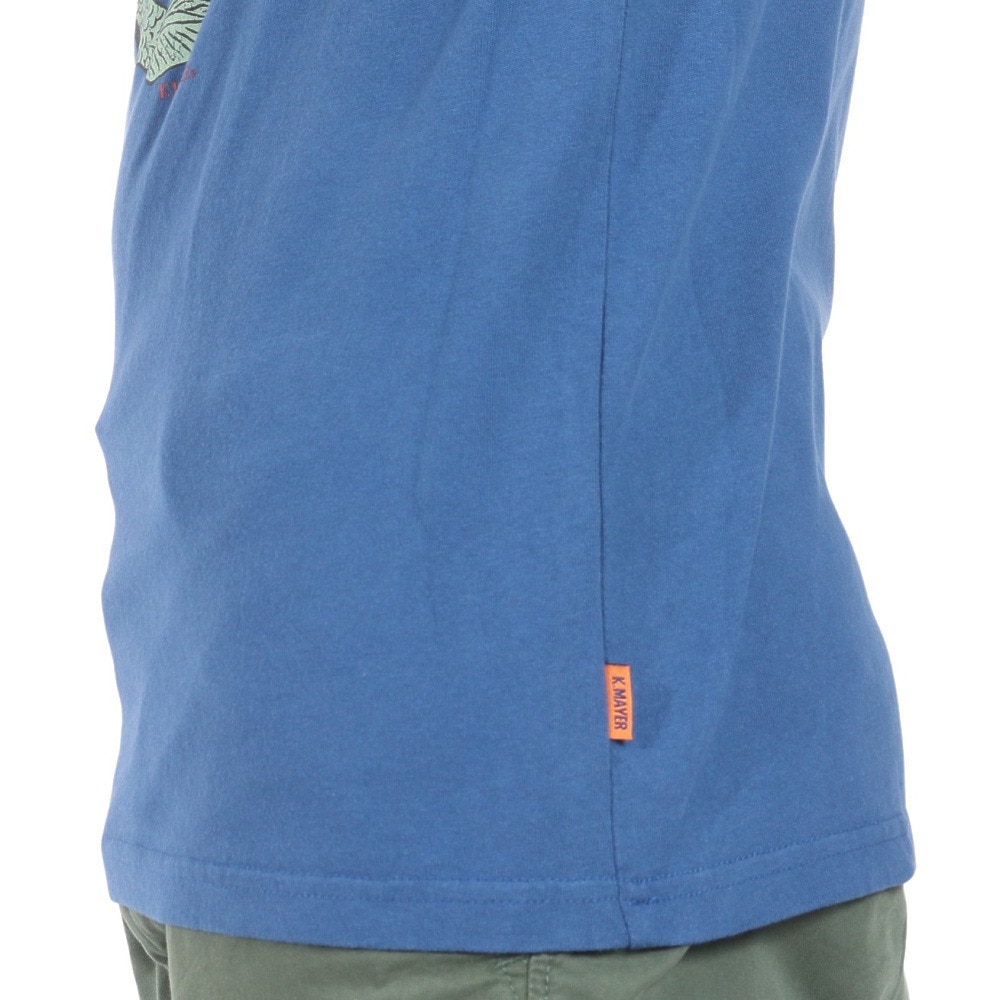 クリフメイヤー（KRIFF MAYER）（メンズ）ヴィンテージライク アニマル 半袖Tシャツ ペンギン 2347205-74:BLUE ブルー ユニセックス仕様