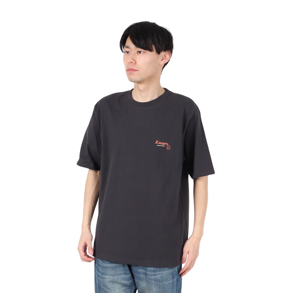 クリフメイヤー（KRIFF MAYER）（メンズ）アニマル半袖Tシャツ ラクダ 2347206-17:CHARCOAL