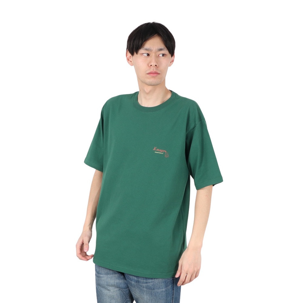クリフメイヤー（KRIFF MAYER）（メンズ）アニマル半袖Tシャツ ラクダ 2347206-65:GREEN