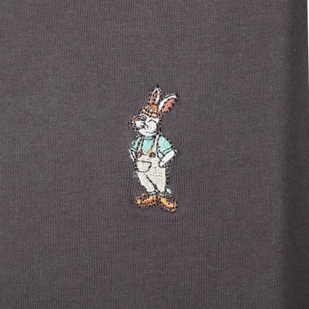 クリフメイヤー（KRIFF MAYER）（メンズ、レディース）キャンプラビット 半袖Tシャツ ミニ刺繍 2347804-17 CHARCOAL