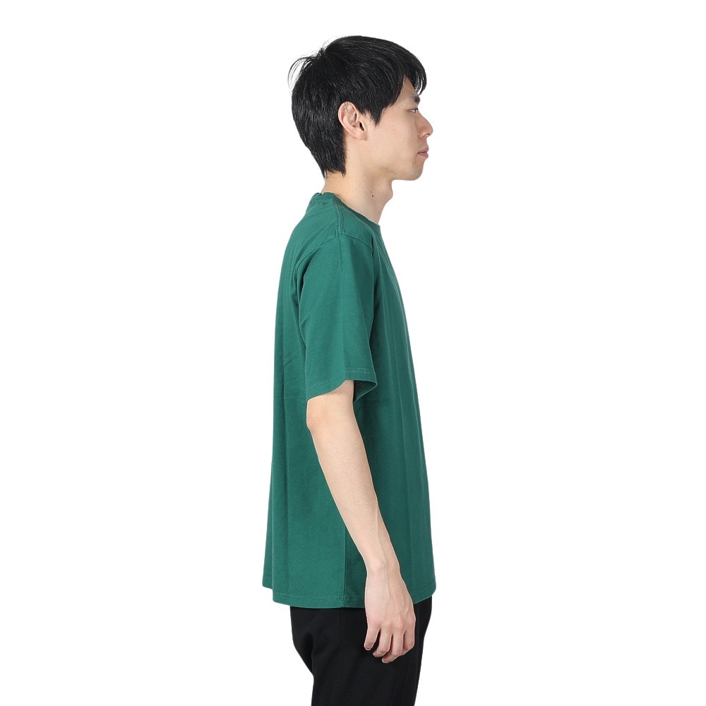 クリフメイヤー（KRIFF MAYER）（メンズ、レディース）キャンプラビット 半袖Tシャツ ミニ刺繍 2347804-65 GREEN