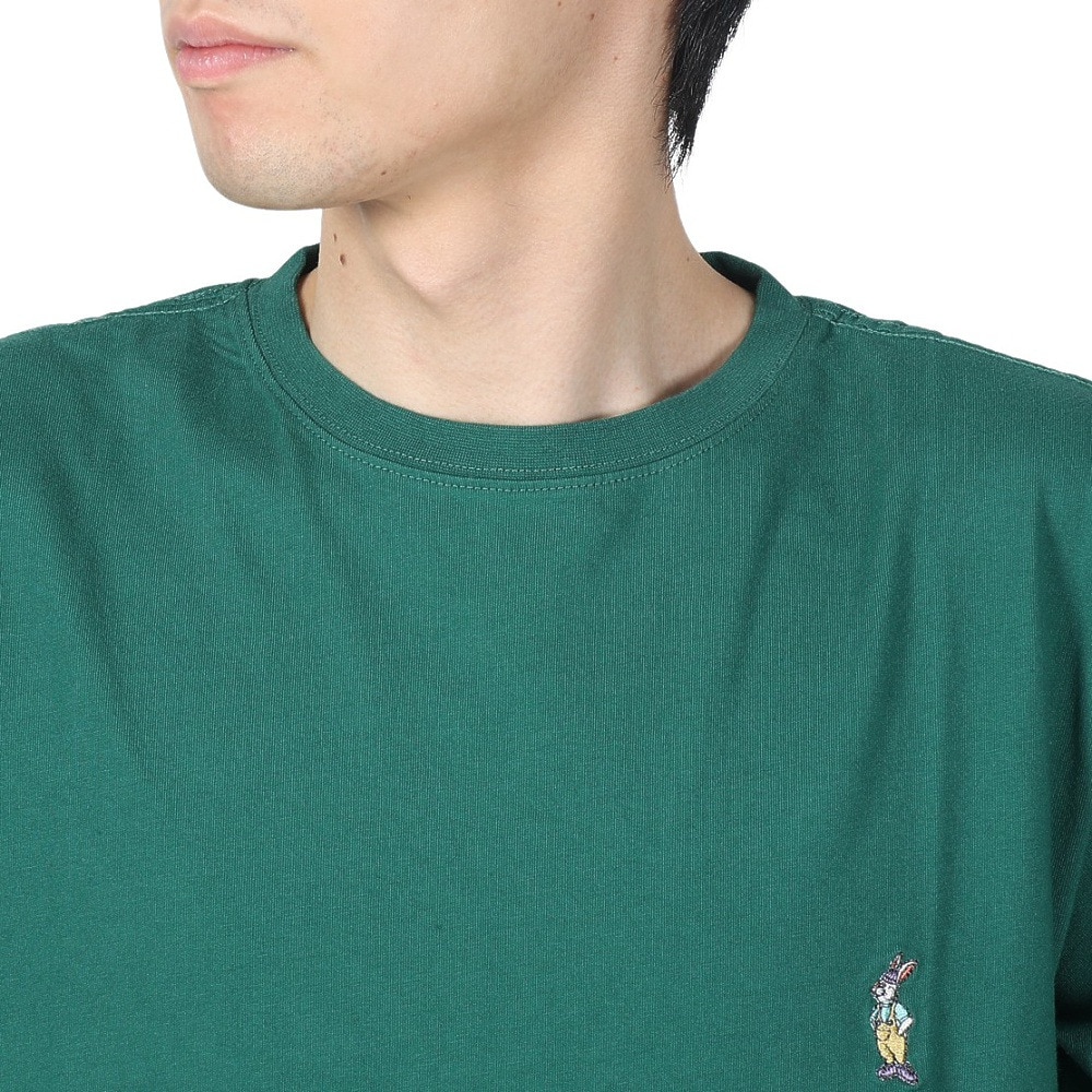 クリフメイヤー（KRIFF MAYER）（メンズ、レディース）キャンプラビット 半袖Tシャツ ミニ刺繍 2347804-65 GREEN
