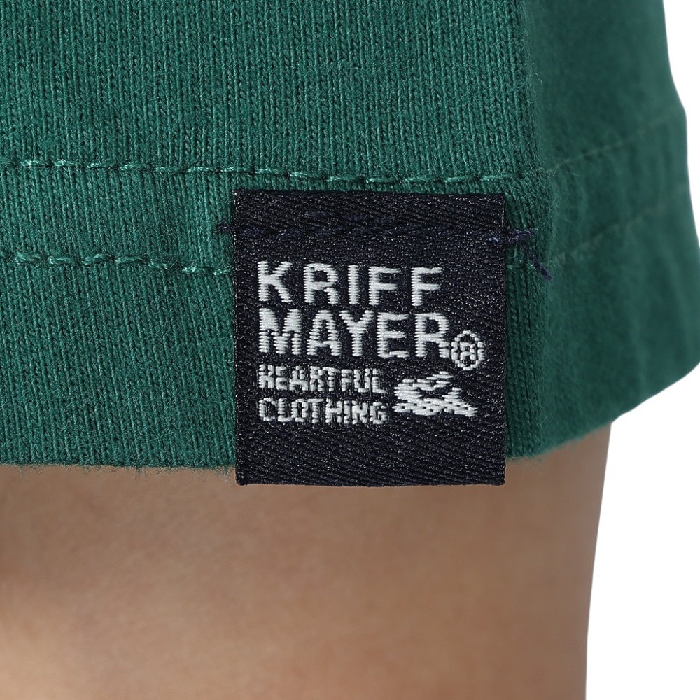 クリフメイヤー（KRIFF MAYER）（メンズ、レディース）キャンプラビット 半袖Tシャツ ミニ刺繍 2347804-65 GREEN