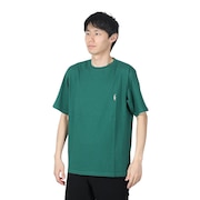クリフメイヤー（KRIFF MAYER）（メンズ、レディース）キャンプラビット 半袖Tシャツ ミニ刺繍 2347804-65 GREEN