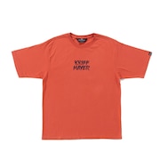 (メンズ)グラフィックT 半袖Tシャツ キャンプラビット バックプリント 2347805-35:RED レッド ユニセックス仕様