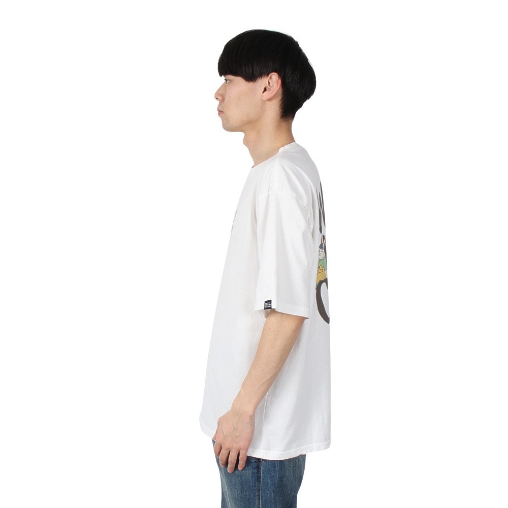 クリフメイヤー（KRIFF MAYER）（メンズ）グラフィックT 半袖Tシャツ キャンプラビット バックプリント 2347805-5:OFF オフホワイト ユニセックス仕様