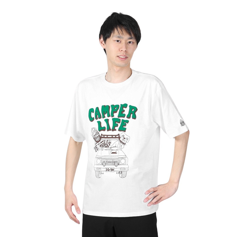 クリフメイヤー（KRIFF MAYER）（メンズ、レディース）接触冷感 吸水速乾 撥水 ウェットプロテクト 半袖Tシャツ 車 2347811X-5 OFF オフホワイト
