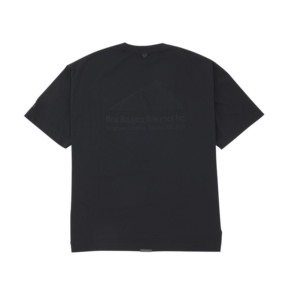 ニューバランス（new balance）（メンズ）半袖Tシャツ ラッシュガード MT1996 Tシャツ AMT45019 BK ブラック 吸汗速乾 4wayストレッチ UPF40+