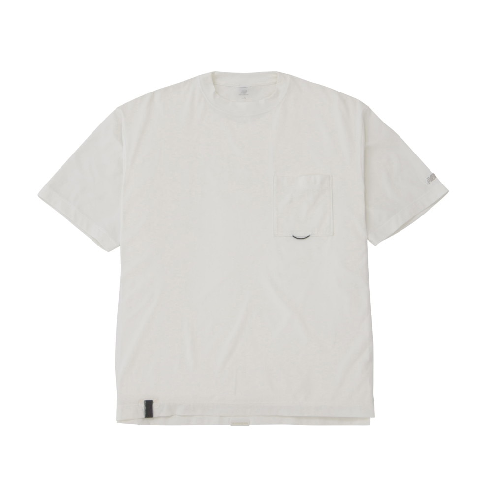 ニューバランス（new balance）（メンズ）半袖Tシャツ ラッシュガード MT1996 Tシャツ AMT45019 WT ホワイト 吸汗速乾 4wayストレッチ UPF40+